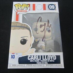 Carli Lloyd signed Funko Pop! Sports Legends USWNT Carli Lloyd #09 w/COA